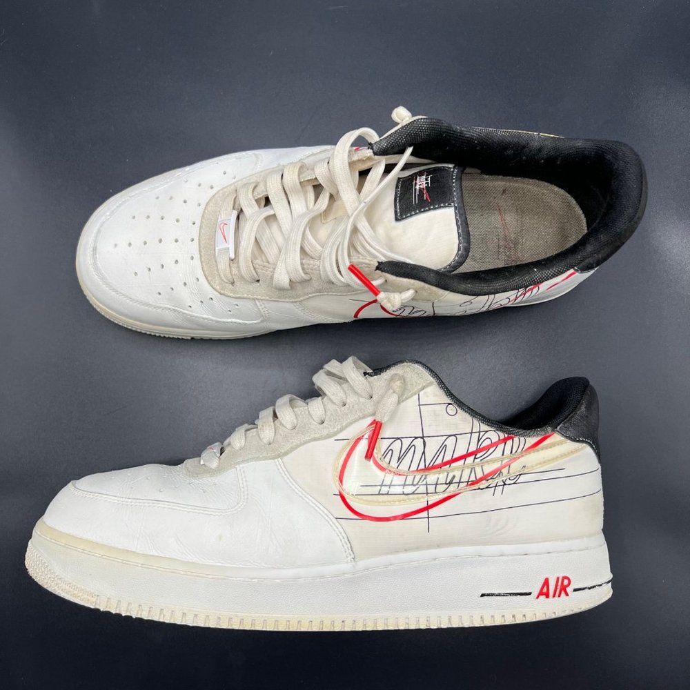 Nike Air Force 1 Low Script Swoosh Sneakers Men's Size 11.5